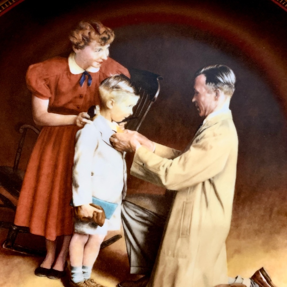 NORMAN ROCKWELL PLATE "READY FOR THE WORLD" - Picture 2 of 7